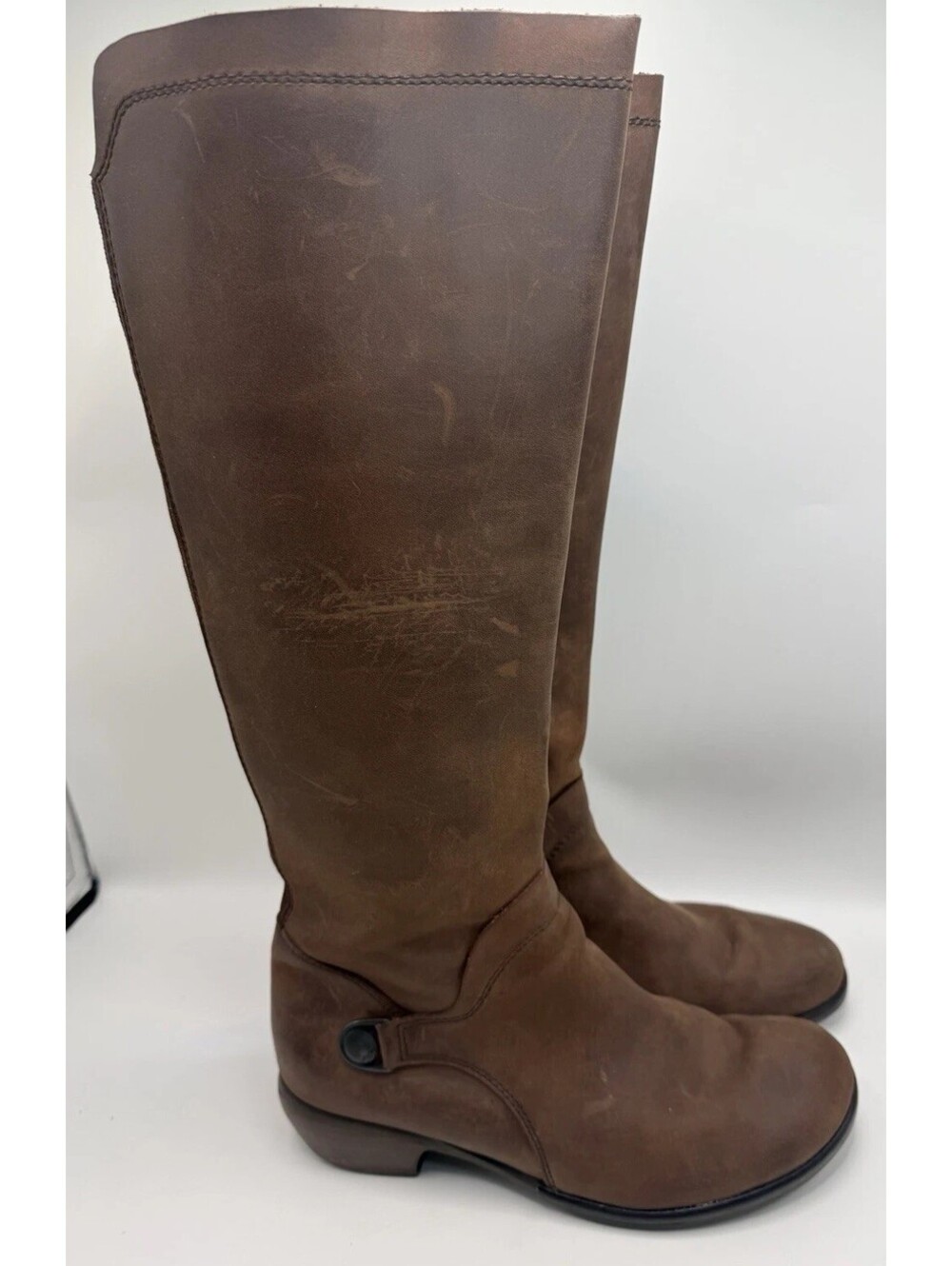 Fly London Brown Riding Zip Up Boots Mistry Women’s Sz EU 41 US 10.5